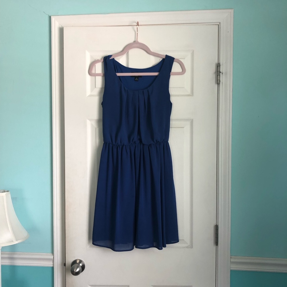 casual blue dress